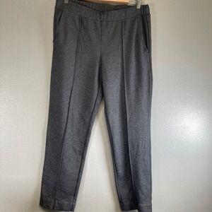 J.Crew Factory Women's Pintuck Sweatpant Heather Charcoal Sz Small Pull-On Pant